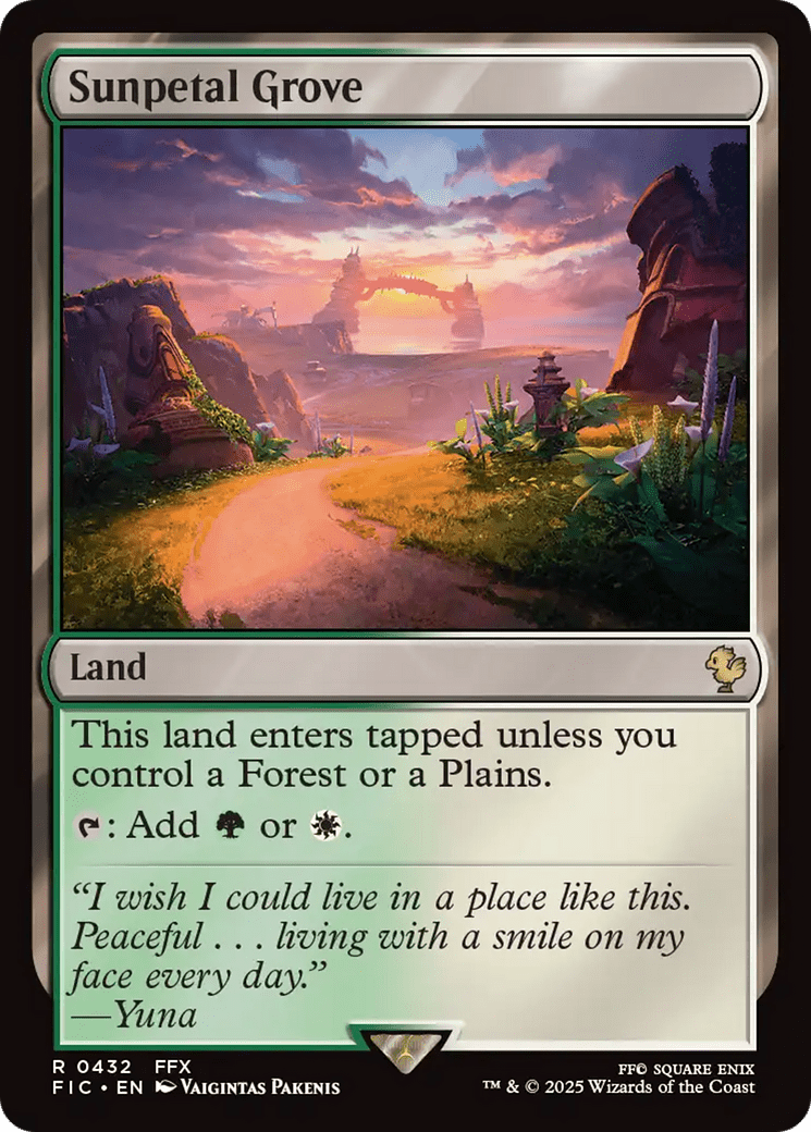 Sunpetal Grove [FINAL FANTASY Commander] MTG Single Magic: The Gathering  | Multizone: Comics And Games