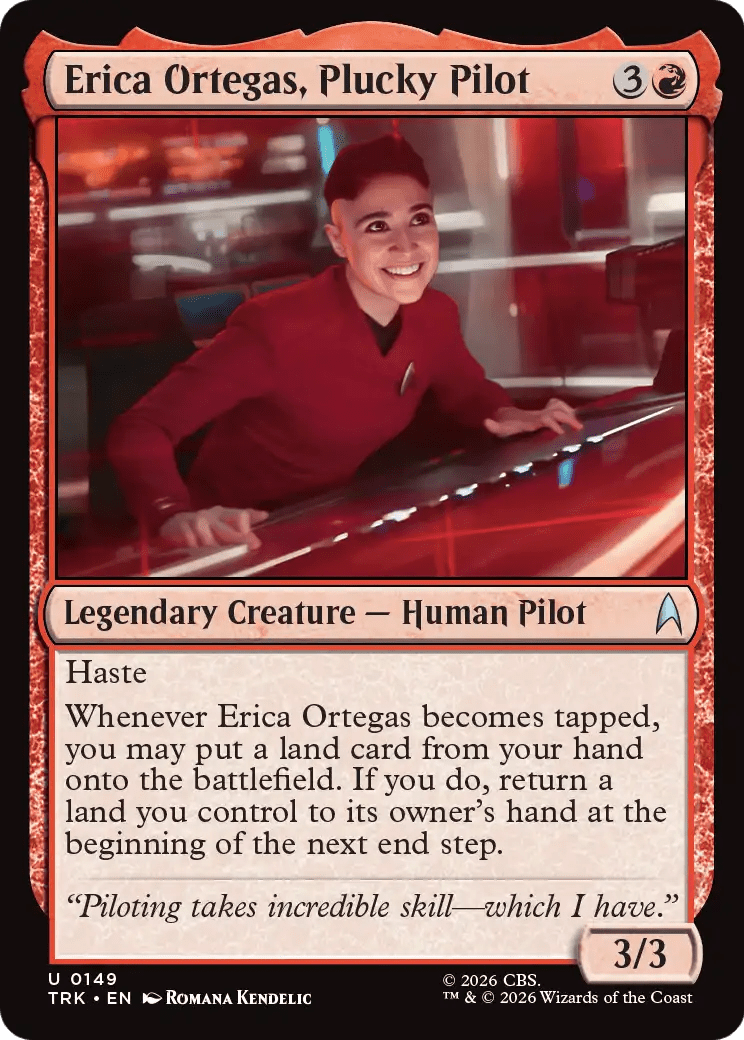 Erica Ortegas, Plucky Pilot [Star Trek] MTG Single Magic: The Gathering  | Multizone: Comics And Games