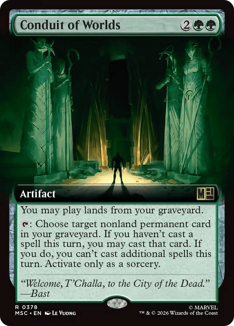 Conduit of Worlds (Extended Art) [Marvel Super Heroes Commander] MTG Single Magic: The Gathering  | Multizone: Comics And Games