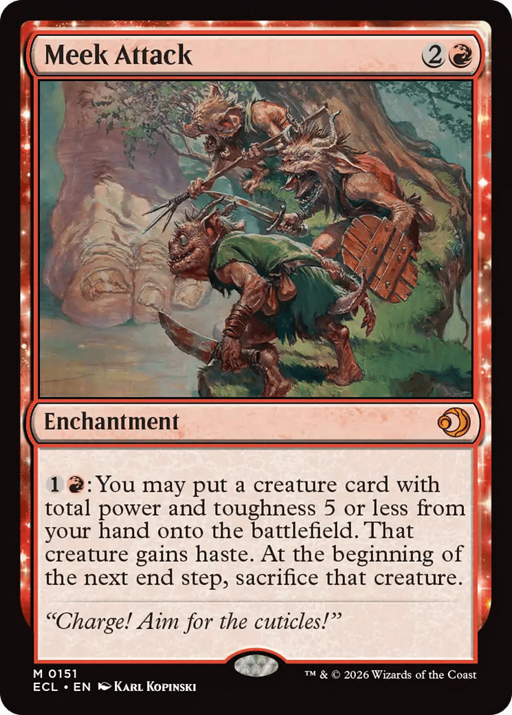 Meek Attack [Lorwyn Eclipsed] MTG Single Magic: The Gathering  | Multizone: Comics And Games