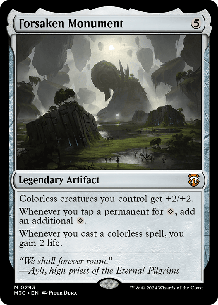 Forsaken Monument (Ripple Foil) [Modern Horizons 3 Commander] MTG Single Magic: The Gathering  | Multizone: Comics And Games