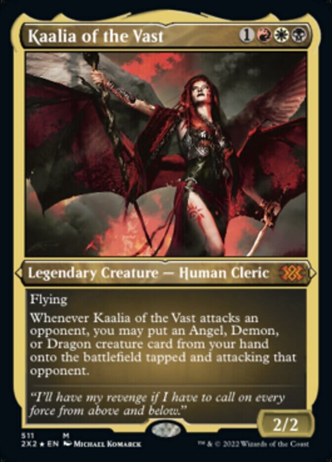 Kaalia of the Vast (Foil Etched) [Double Masters 2022] MTG Single Magic: The Gathering  | Multizone: Comics And Games