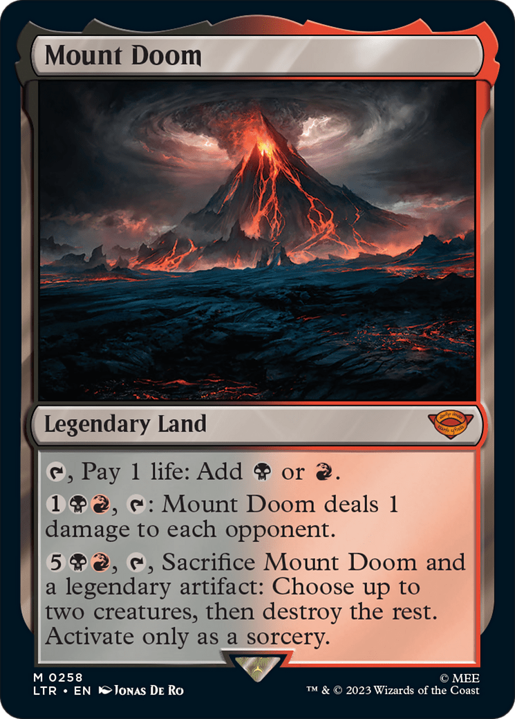 Mount Doom [The Lord of the Rings: Tales of Middle-Earth] MTG Single Magic: The Gathering  | Multizone: Comics And Games