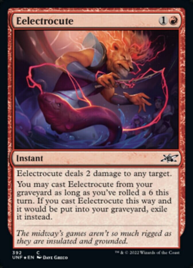 Eelectrocute (Galaxy Foil) [Unfinity] MTG Single Magic: The Gathering  | Multizone: Comics And Games