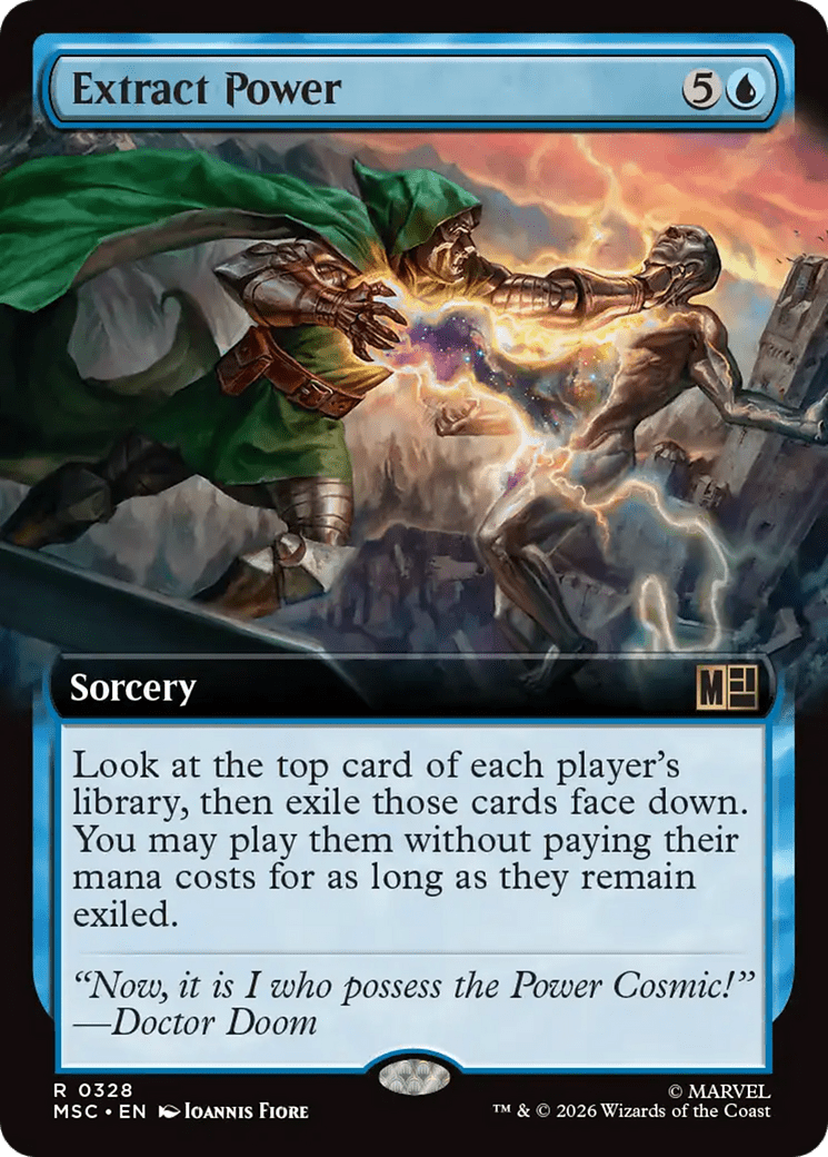 Extract Power (Extended Art) [Marvel Super Heroes Commander] MTG Single Magic: The Gathering  | Multizone: Comics And Games