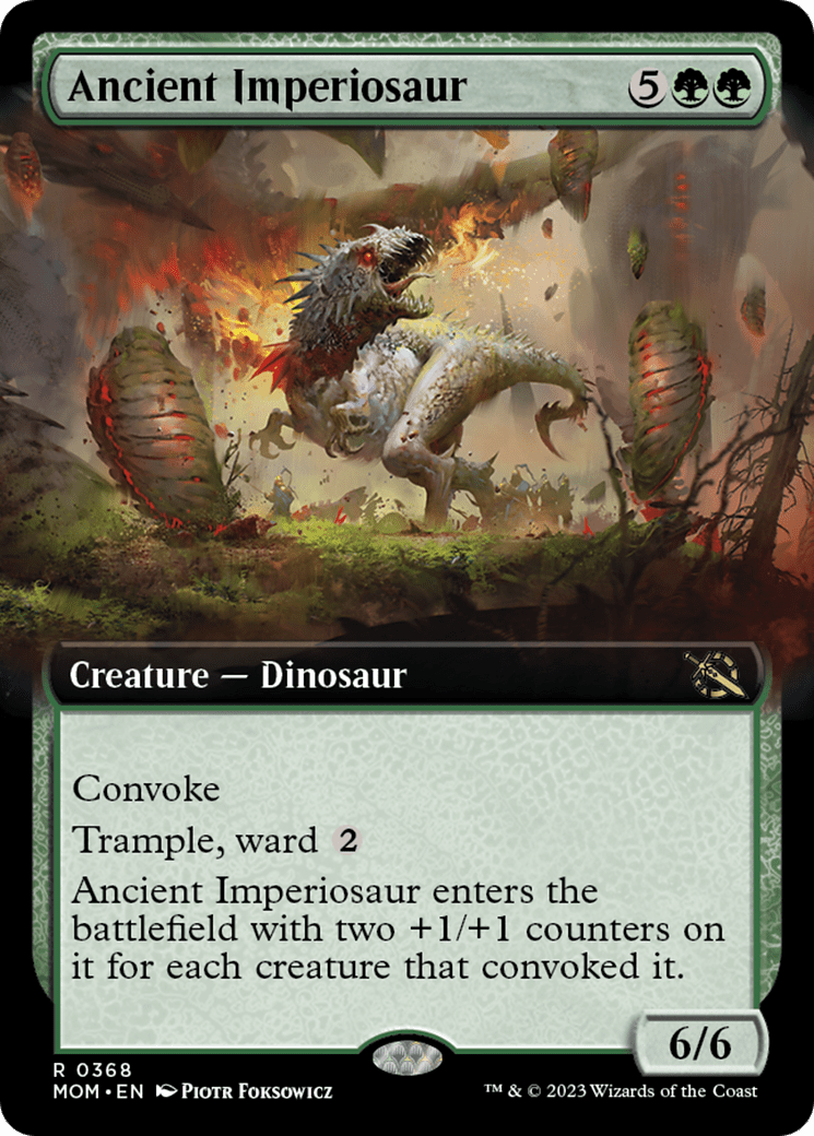 Ancient Imperiosaur (Extended Art) [March of the Machine] MTG Single Magic: The Gathering  | Multizone: Comics And Games