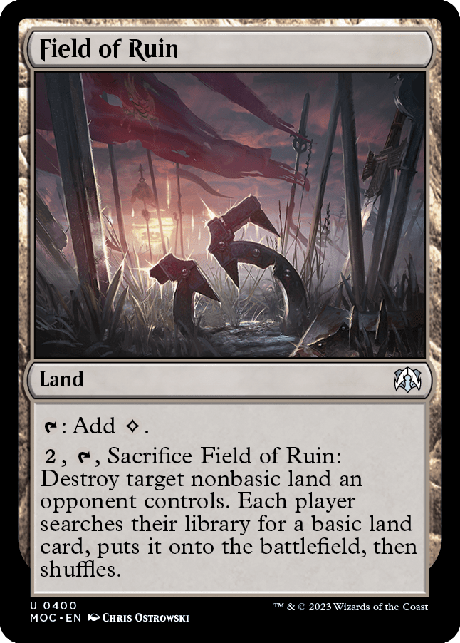 Field of Ruin [March of the Machine Commander] MTG Single Magic: The Gathering  | Multizone: Comics And Games