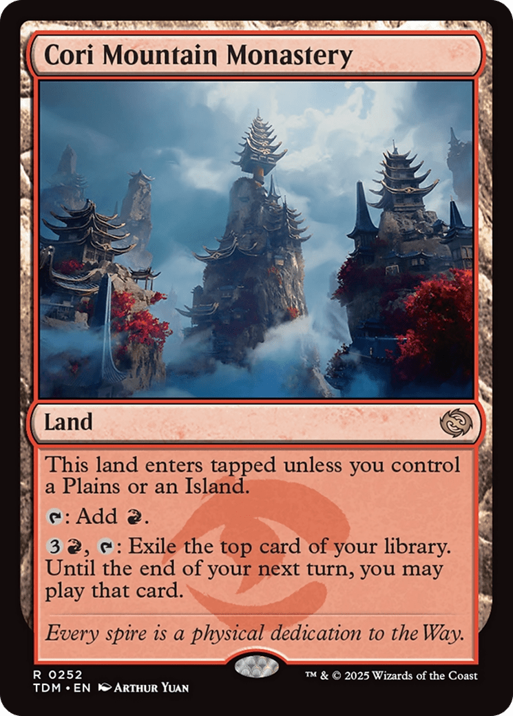 Cori Mountain Monastery [Tarkir: Dragonstorm] MTG Single Magic: The Gathering  | Multizone: Comics And Games