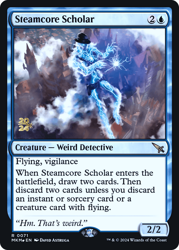 Steamcore Scholar [Murders at Karlov Manor Prerelease Promos] MTG Single Magic: The Gathering  | Multizone: Comics And Games