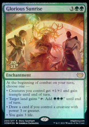 Glorious Sunrise [Innistrad: Crimson Vow Prerelease Promos] MTG Single Magic: The Gathering  | Multizone: Comics And Games