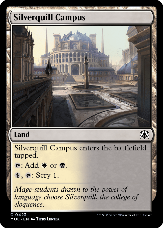 Silverquill Campus [March of the Machine Commander] MTG Single Magic: The Gathering  | Multizone: Comics And Games
