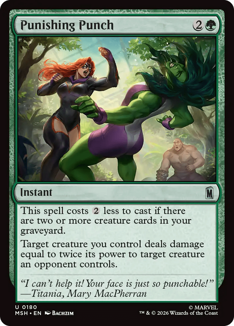 Punishing Punch [Marvel Super Heroes] MTG Single Magic: The Gathering  | Multizone: Comics And Games