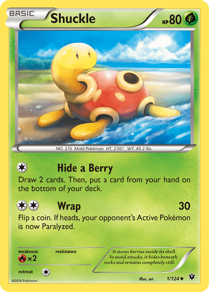 Shuckle (1/124) [XY: Fates Collide] Pokemon Single Pokémon  | Multizone: Comics And Games