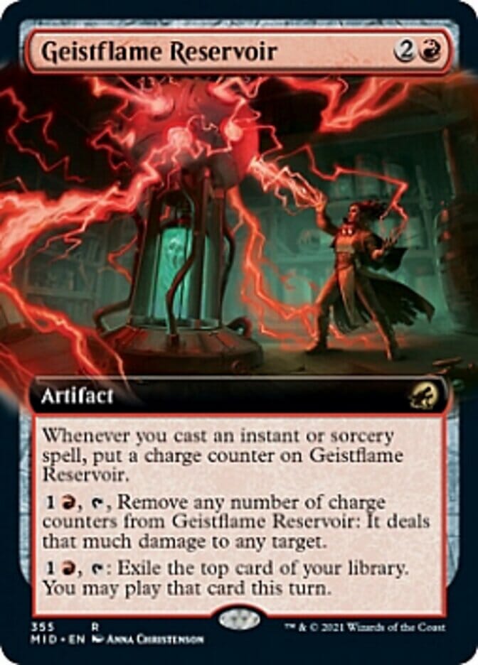 Geistflame Reservoir (Extended Art) [Innistrad: Midnight Hunt] MTG Single Magic: The Gathering  | Multizone: Comics And Games