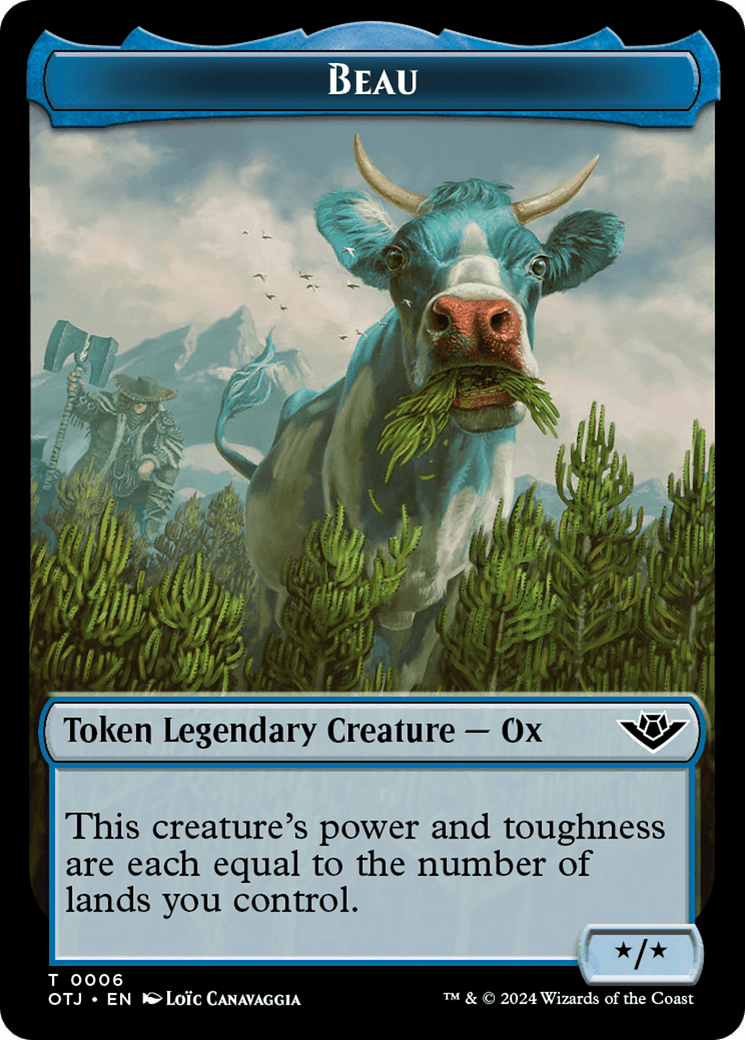 Beau // Plot Double-Sided Token [Outlaws of Thunder Junction Tokens] MTG Single Magic: The Gathering  | Multizone: Comics And Games
