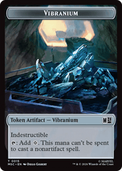 Beast // Vibranium Double-Sided Token [Marvel Super Heroes Commander Tokens] MTG Single Magic: The Gathering  | Multizone: Comics And Games