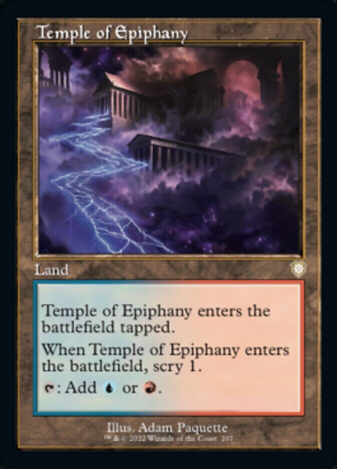Temple of Epiphany (Retro) [The Brothers' War Commander] MTG Single Magic: The Gathering  | Multizone: Comics And Games