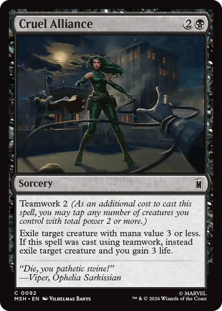 Cruel Alliance [Marvel Super Heroes] MTG Single Magic: The Gathering  | Multizone: Comics And Games