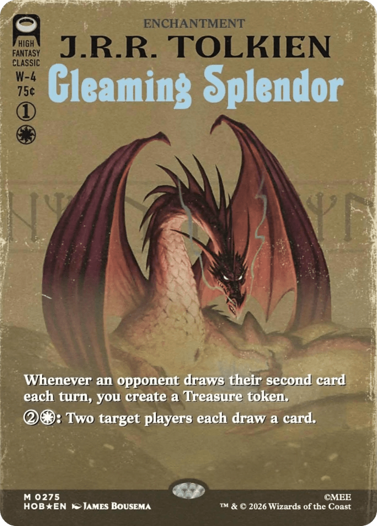 Gleaming Splendor (Borderless) [The Hobbit] MTG Single Magic: The Gathering  | Multizone: Comics And Games