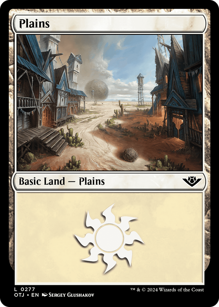 Plains (0277) [Outlaws of Thunder Junction] MTG Single Magic: The Gathering  | Multizone: Comics And Games