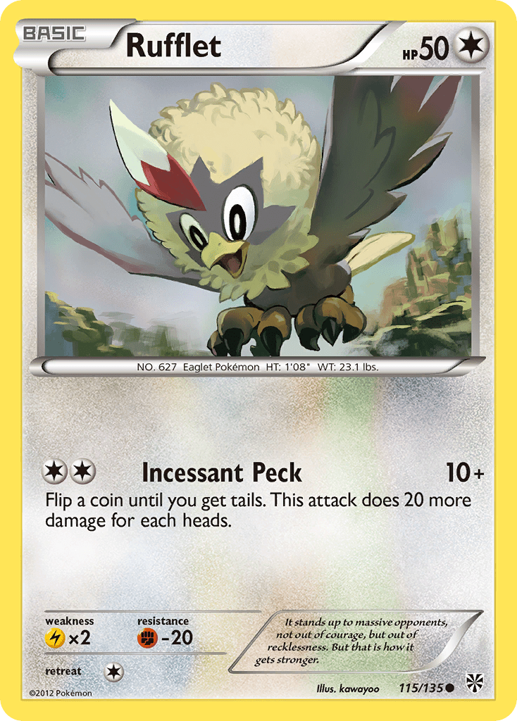 Rufflet (115/135) [Black & White: Plasma Storm] Pokemon Single Pokémon  | Multizone: Comics And Games