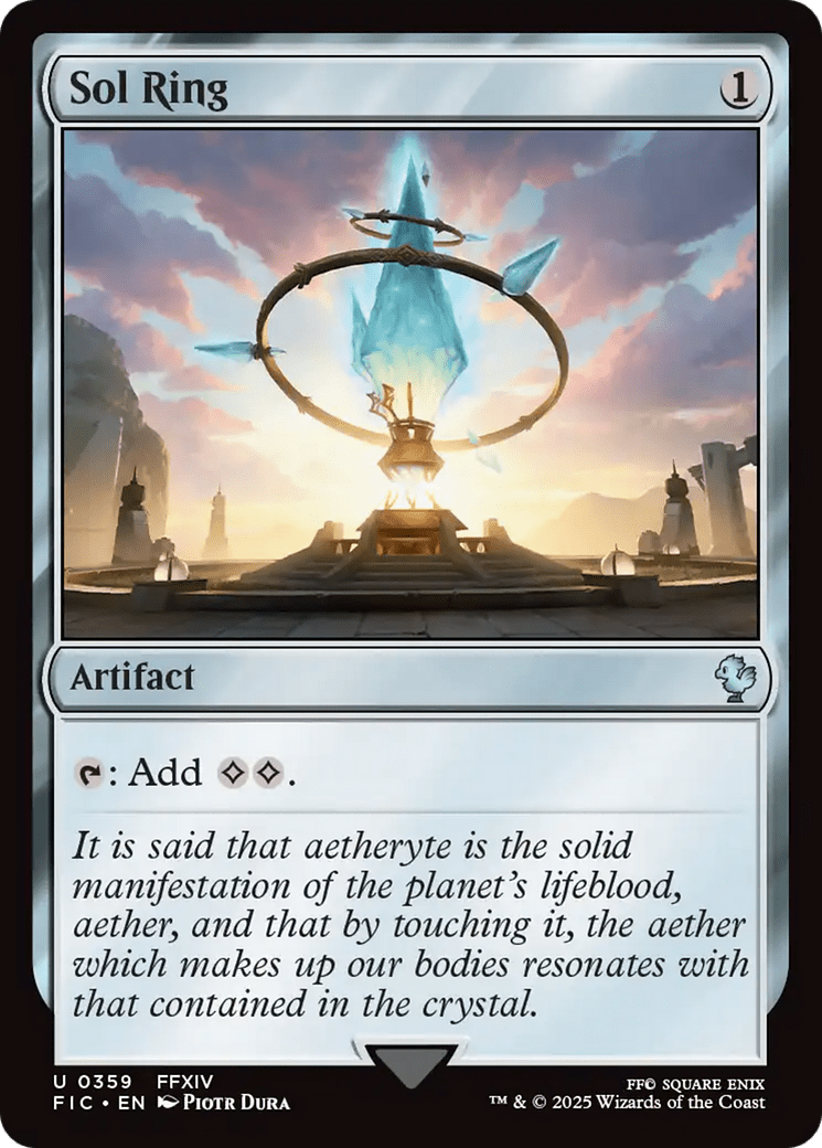 Sol Ring [FINAL FANTASY Commander] MTG Single Magic: The Gathering  | Multizone: Comics And Games