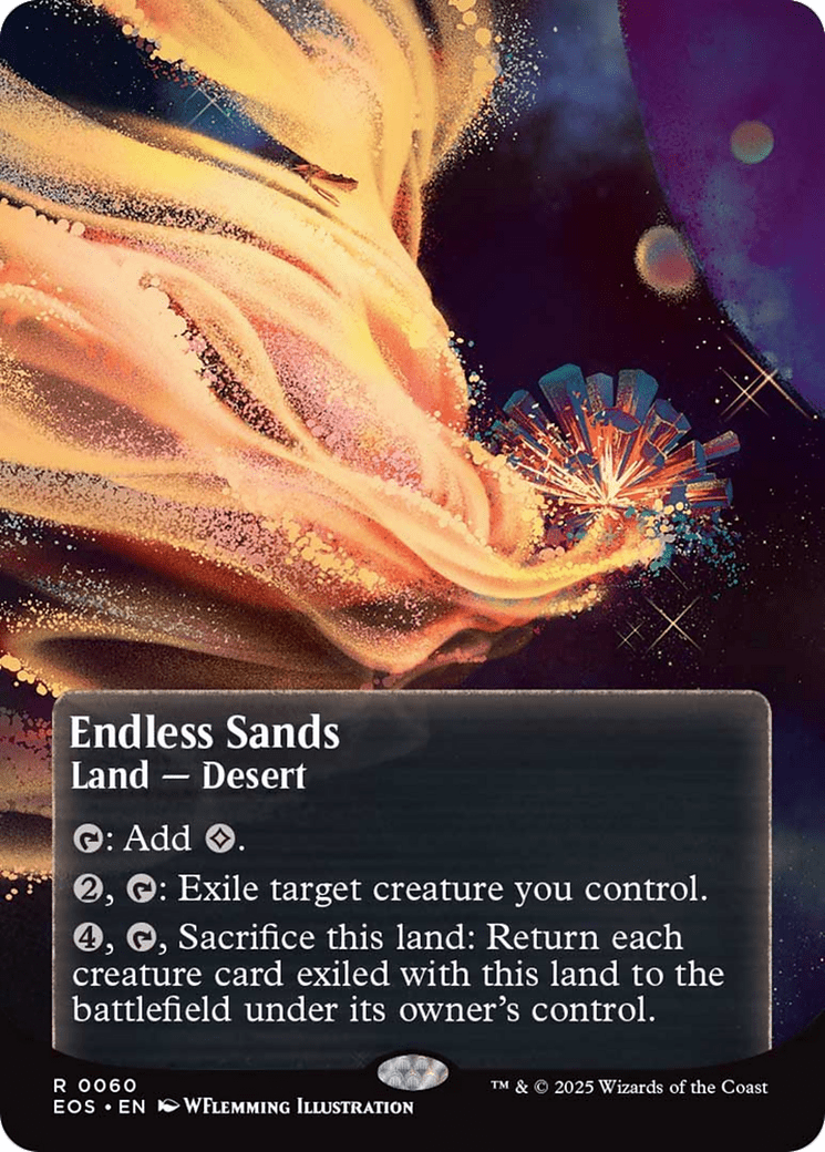 Endless Sands (0060) (Borderless) [Edge of Eternities: Stellar Sights] MTG Single Magic: The Gathering  | Multizone: Comics And Games