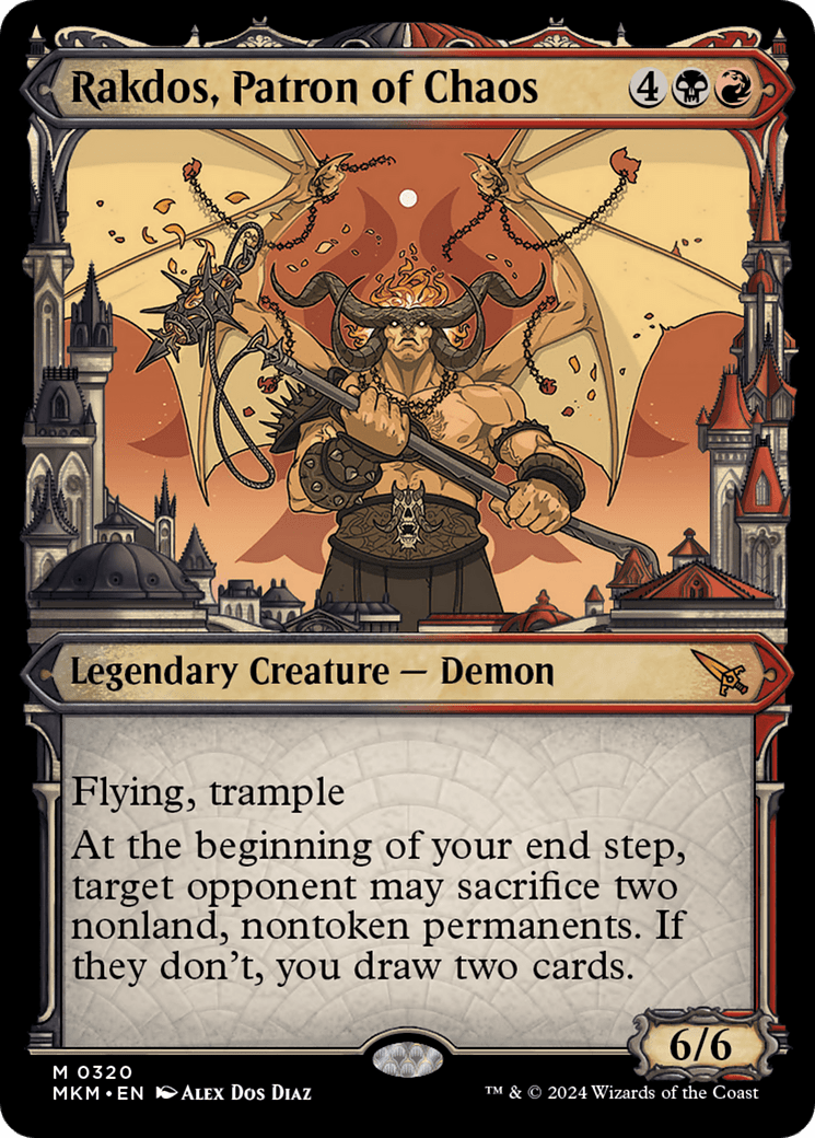 Rakdos, Patron of Chaos (Showcase) (0320) [Murders at Karlov Manor] MTG Single Magic: The Gathering  | Multizone: Comics And Games