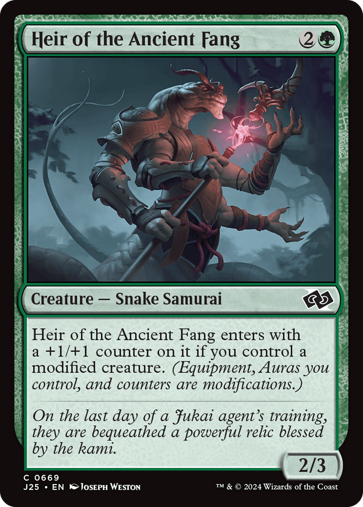 Heir of the Ancient Fang [Foundations Jumpstart] MTG Single Magic: The Gathering  | Multizone: Comics And Games