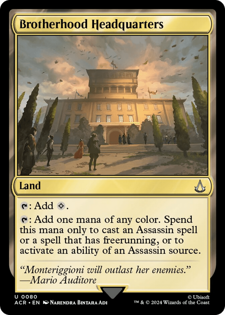 Brotherhood Headquarters [Assassin's Creed] MTG Single Magic: The Gathering  | Multizone: Comics And Games