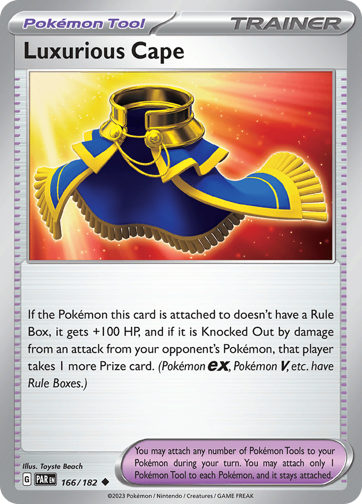 Luxurious Cape (166/182) [Scarlet & Violet: Paradox Rift] Pokemon Single Pokémon  | Multizone: Comics And Games