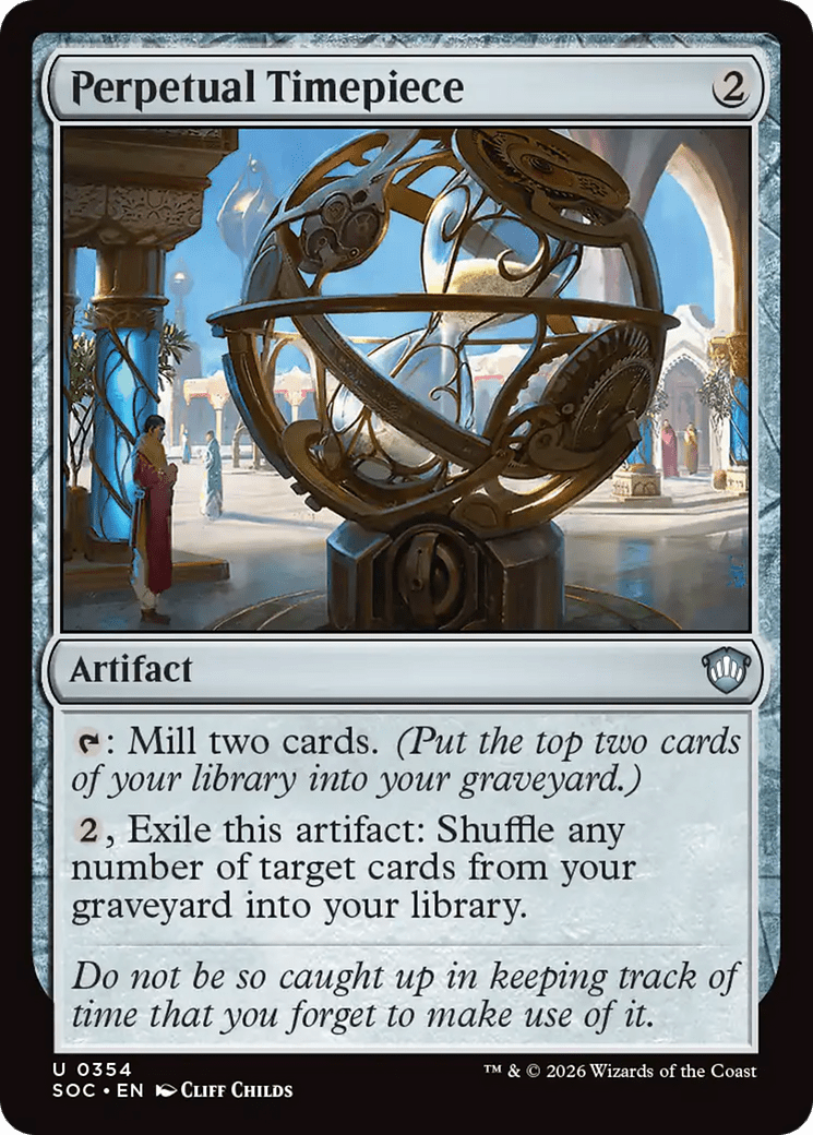 Perpetual Timepiece [Secrets of Strixhaven Commander] MTG Single Magic: The Gathering  | Multizone: Comics And Games