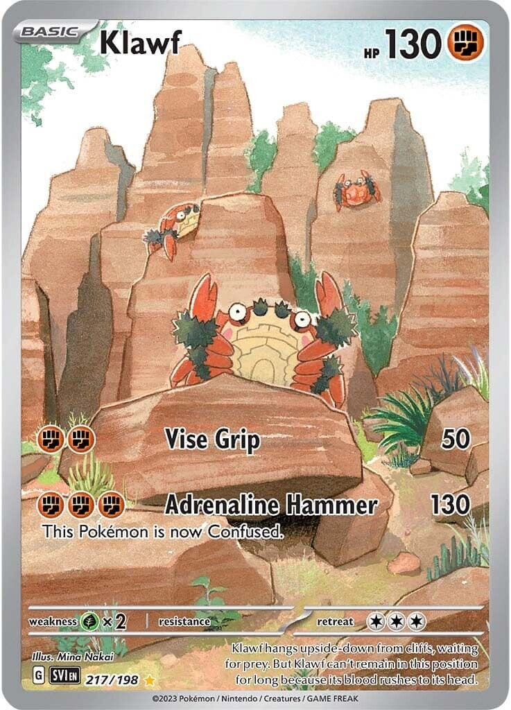 Klawf (217/198) [Scarlet & Violet: Base Set] Pokemon Single Pokémon  | Multizone: Comics And Games