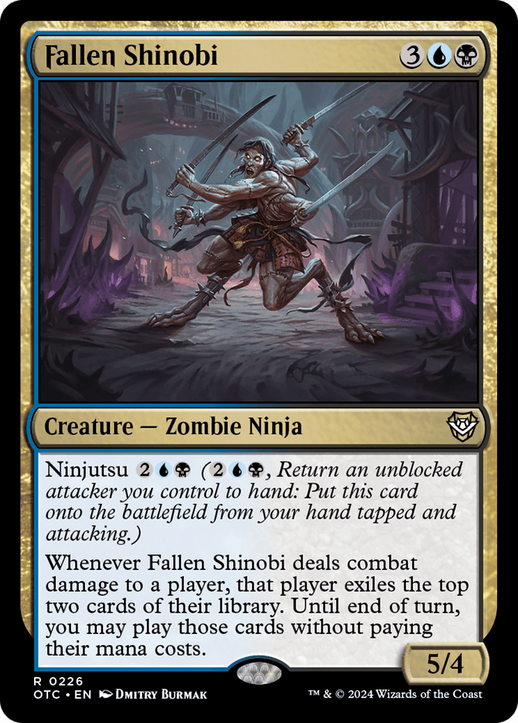 Fallen Shinobi [Outlaws of Thunder Junction Commander] MTG Single Magic: The Gathering  | Multizone: Comics And Games