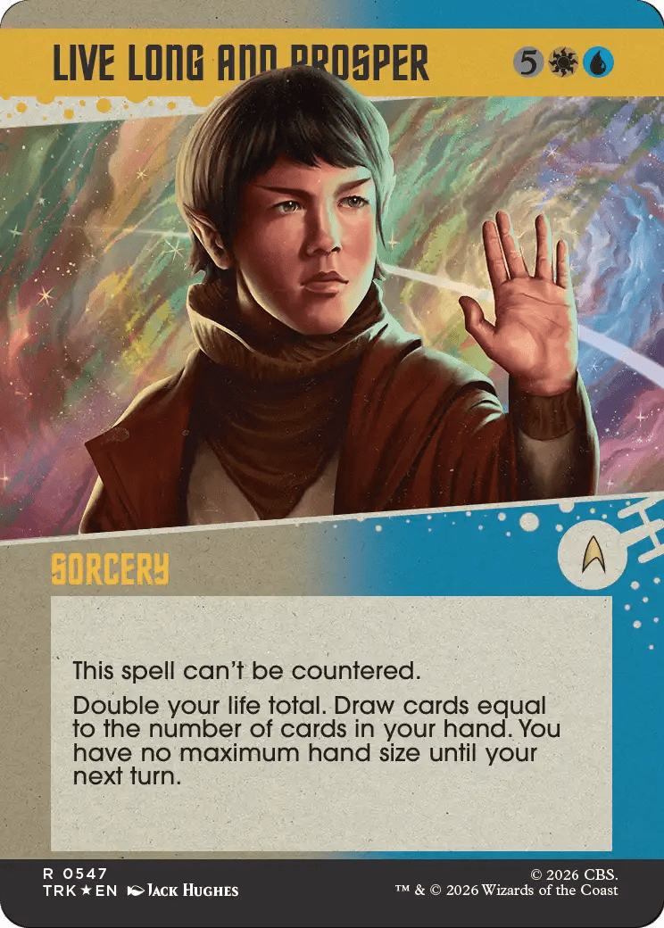 Live Long and Prosper (Showcase) (Surge Foil) [Star Trek] MTG Single Magic: The Gathering  | Multizone: Comics And Games