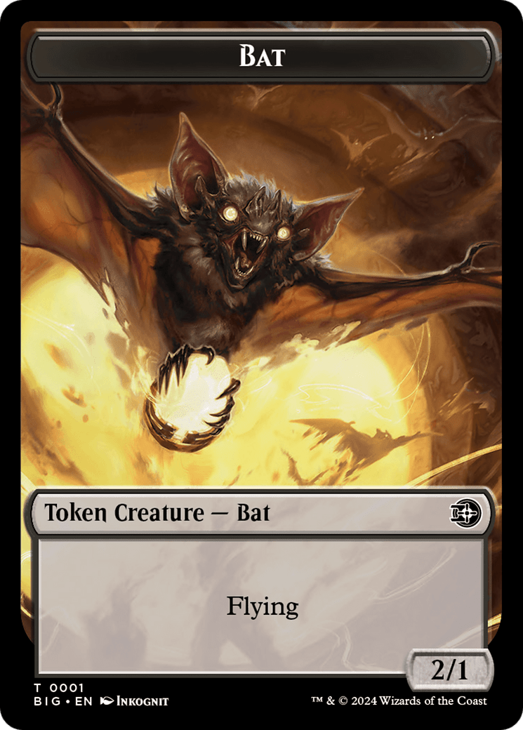 Bat // Plot Double-Sided Token [Outlaws of Thunder Junction: The Big Score Tokens] MTG Single Magic: The Gathering  | Multizone: Comics And Games