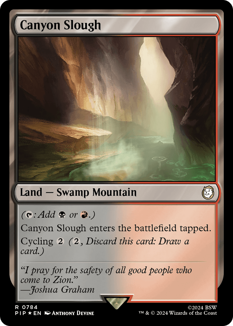 Canyon Slough (Surge Foil) [Fallout] MTG Single Magic: The Gathering  | Multizone: Comics And Games