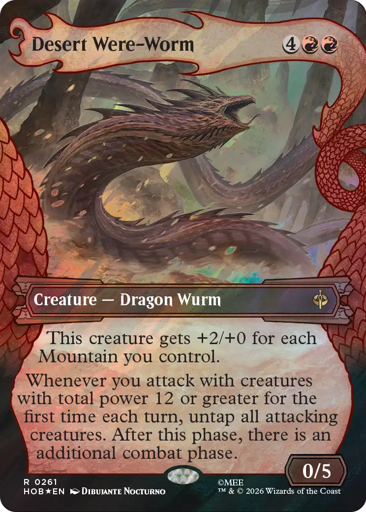 Desert Were-Worm (Showcase) (Surge Foil) [The Hobbit] | Multizone: Comics And Games