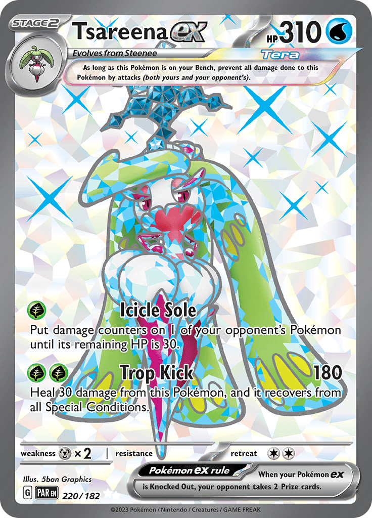 Tsareena ex (220/182) [Scarlet & Violet: Paradox Rift] Pokemon Single Pokémon  | Multizone: Comics And Games