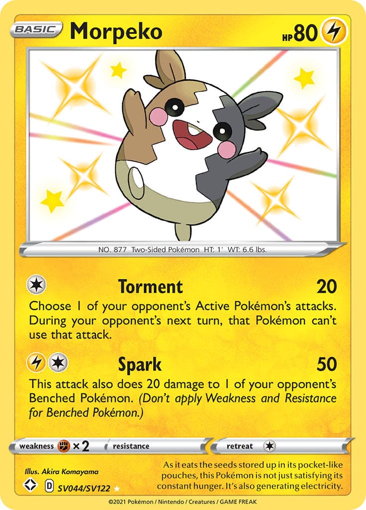 Morpeko (SV044/SV122) [Sword & Shield: Shining Fates] Pokemon Single Pokémon  | Multizone: Comics And Games