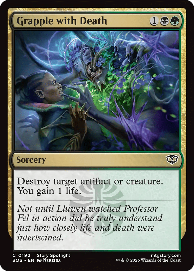 Grapple with Death [Secrets of Strixhaven] MTG Single Magic: The Gathering  | Multizone: Comics And Games