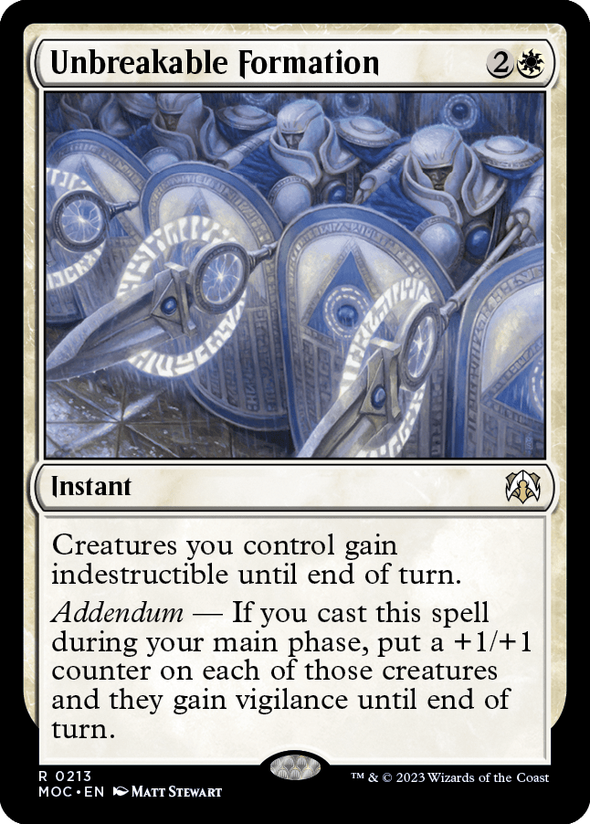 Unbreakable Formation [March of the Machine Commander] MTG Single Magic: The Gathering  | Multizone: Comics And Games