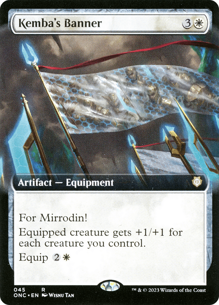 Kemba's Banner (Extended Art) [Phyrexia: All Will Be One Commander] MTG Single Magic: The Gathering  | Multizone: Comics And Games