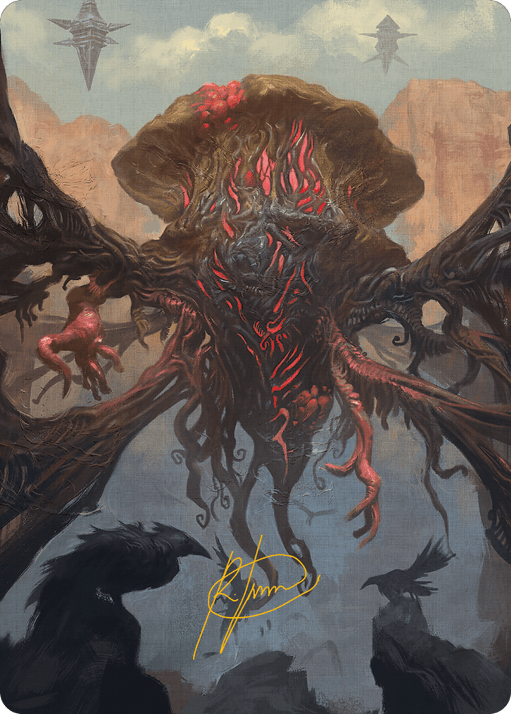 Inversion Behemoth Art Card (Gold-Stamped Signature) [Modern Horizons 3 Art Series] MTG Single Magic: The Gathering  | Multizone: Comics And Games