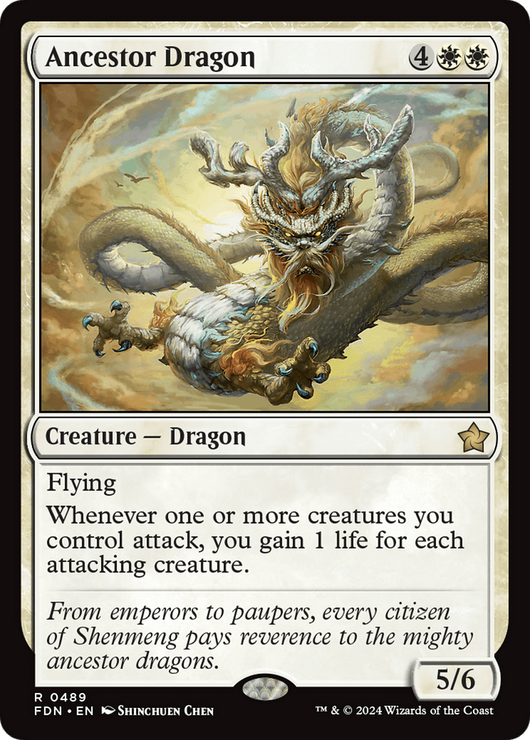 Ancestor Dragon [Foundations] MTG Single Magic: The Gathering  | Multizone: Comics And Games