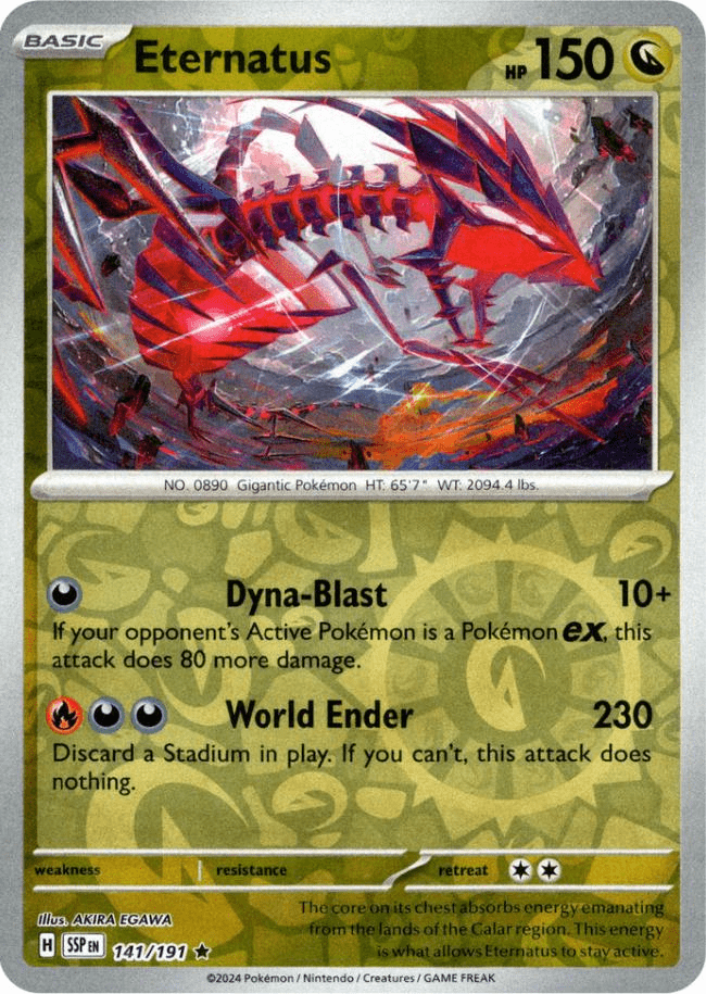 Eternatus (141/191) [Scarlet & Violet: Surging Sparks] Pokemon Single Pokémon  | Multizone: Comics And Games