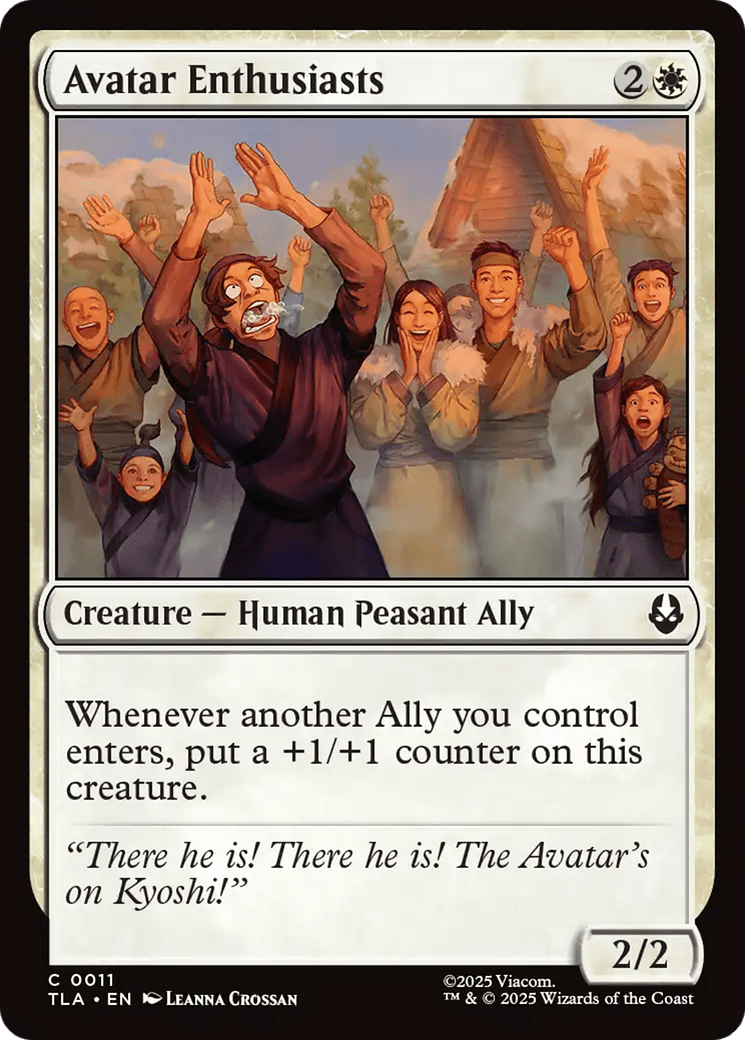 Avatar Enthusiasts [Avatar: The Last Airbender] MTG Single Magic: The Gathering  | Multizone: Comics And Games