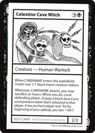 Celestine Cave Witch (2021 Edition) [Mystery Booster Playtest Cards] MTG Single Magic: The Gathering  | Multizone: Comics And Games