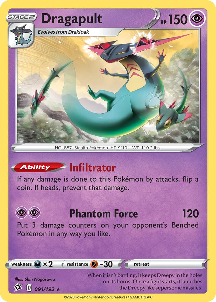 Dragapult (091/192) (Theme Deck Exclusive) [Sword & Shield: Rebel Clash] Pokemon Single Pokémon  | Multizone: Comics And Games