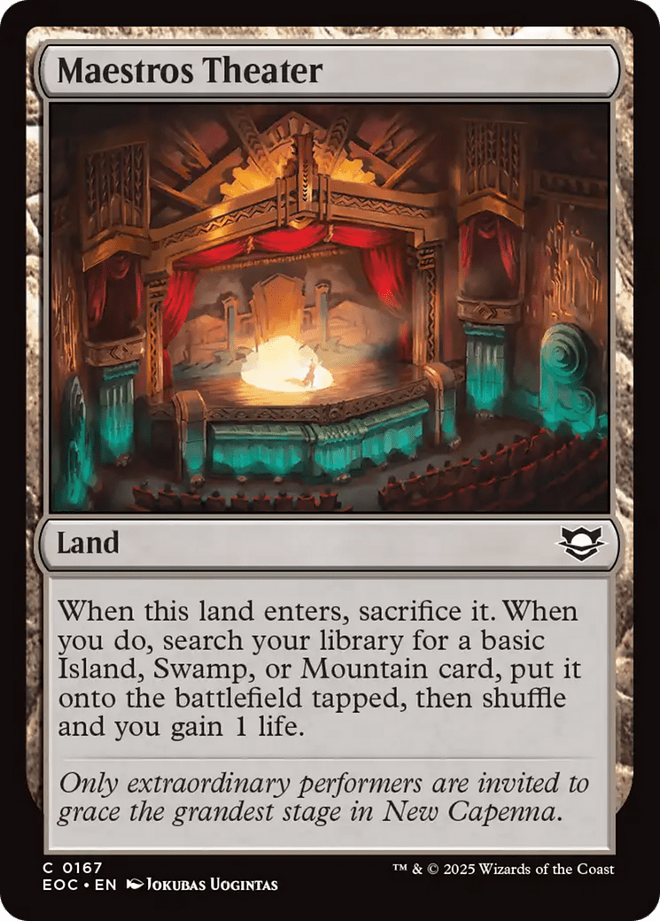 Maestros Theater [Edge of Eternities Commander] MTG Single Magic: The Gathering  | Multizone: Comics And Games